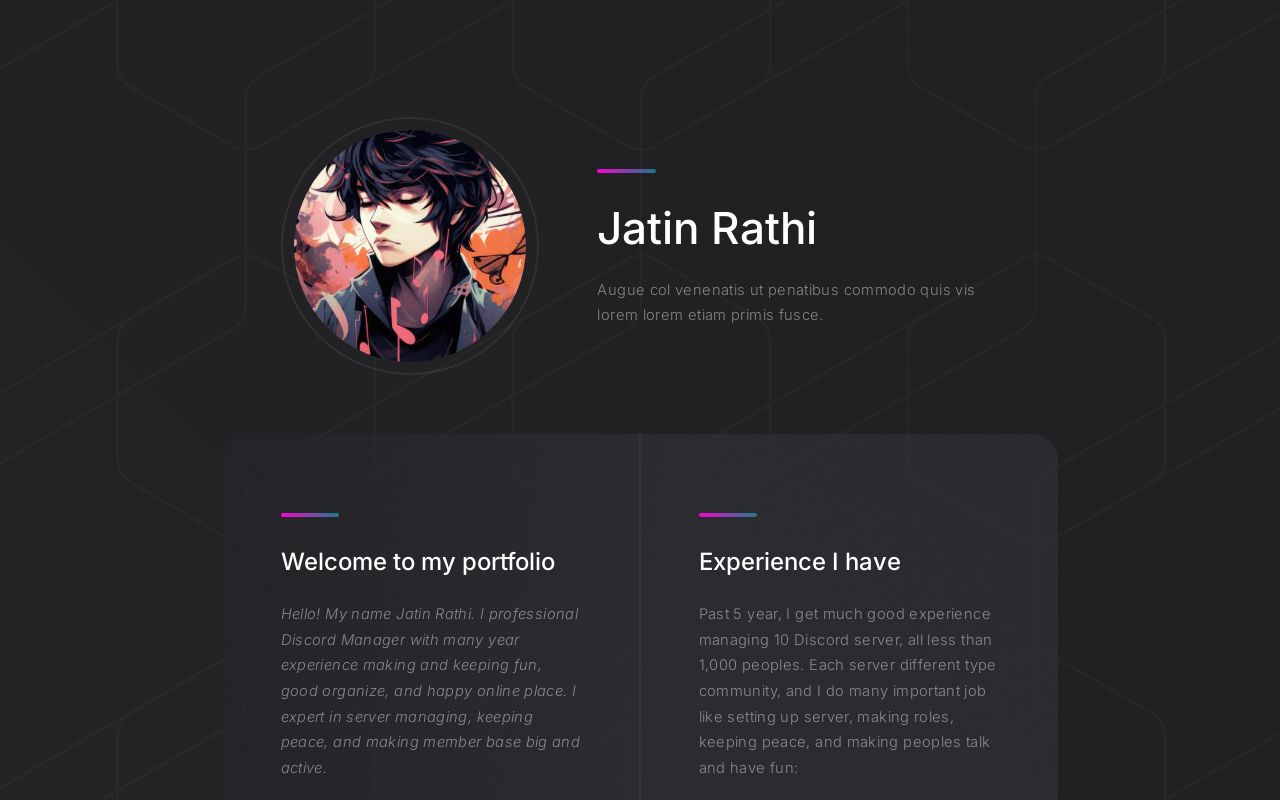 My Discord Manager Portfolio My Discord Manager Portfolio